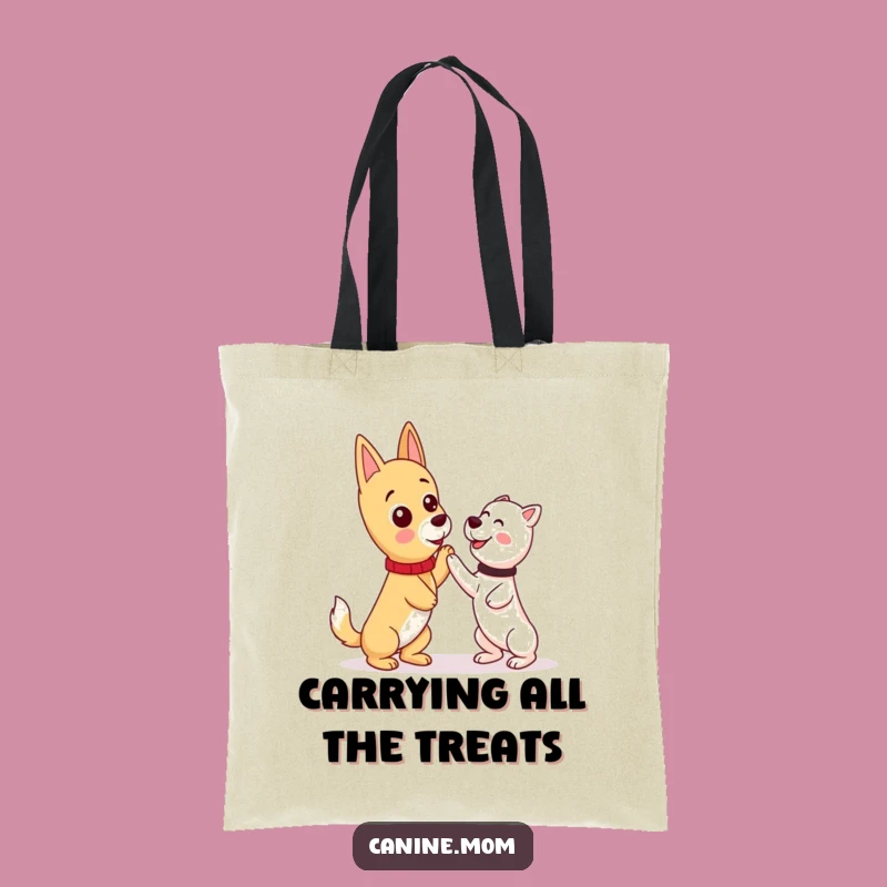 Funny Kawaii Dog Lady Tote Bag: Training Tricks - Perfect Funny Gift!