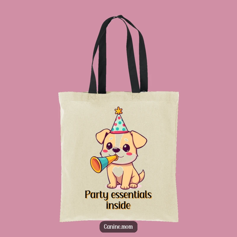 Funny Celebration Dog Tote Bag - Carry Your Party Spirit Gift